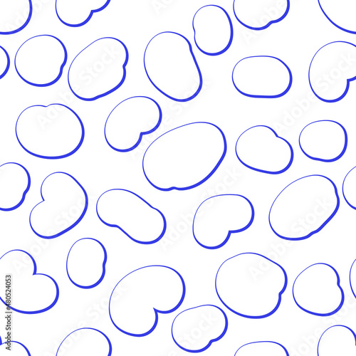 Abstract winter snowdrifts bubbles seamless pattern. Perfect for T-shirt, scrapbooking, textile and print. Hand drawn vector illustration for decor and design.
