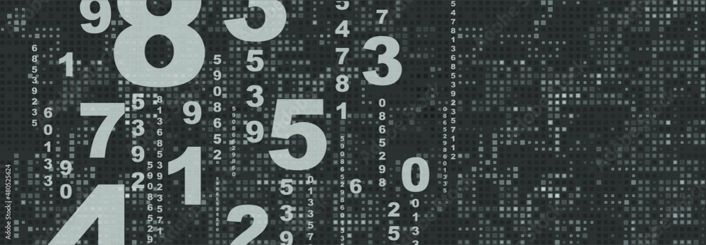 Fototapeta premium abstract background with numbers 