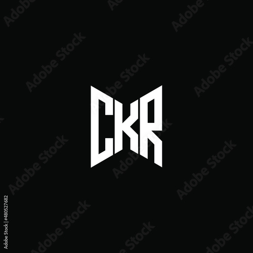 CKR letter logo creative design. CKR unique design photo