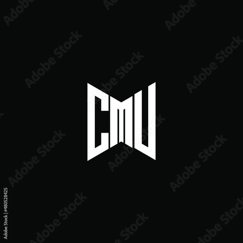 CMU letter logo creative design. CMU unique design