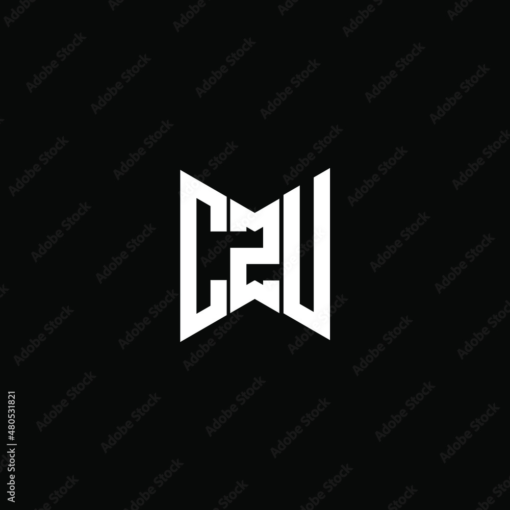 CZU letter logo creative design. CZU unique design - obrazy, fototapety, plakaty 