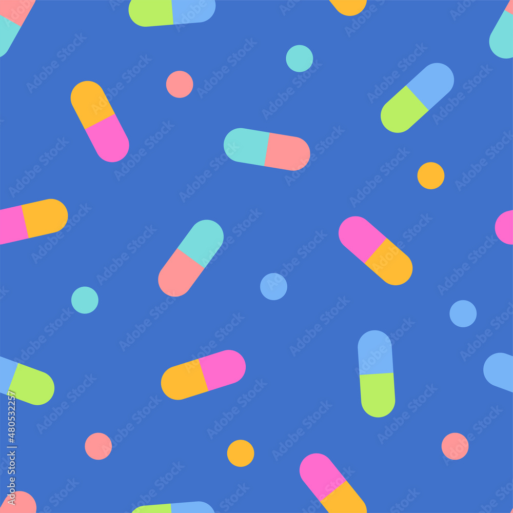 Pills seamless pattern, medicine texture Pills seamless pattern, medicine texture