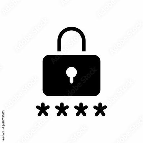 pin code glyph icon vector