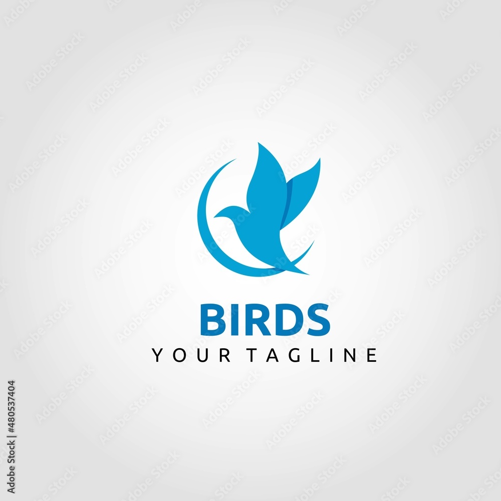 Birds logo design vector. Suitable for your business logo