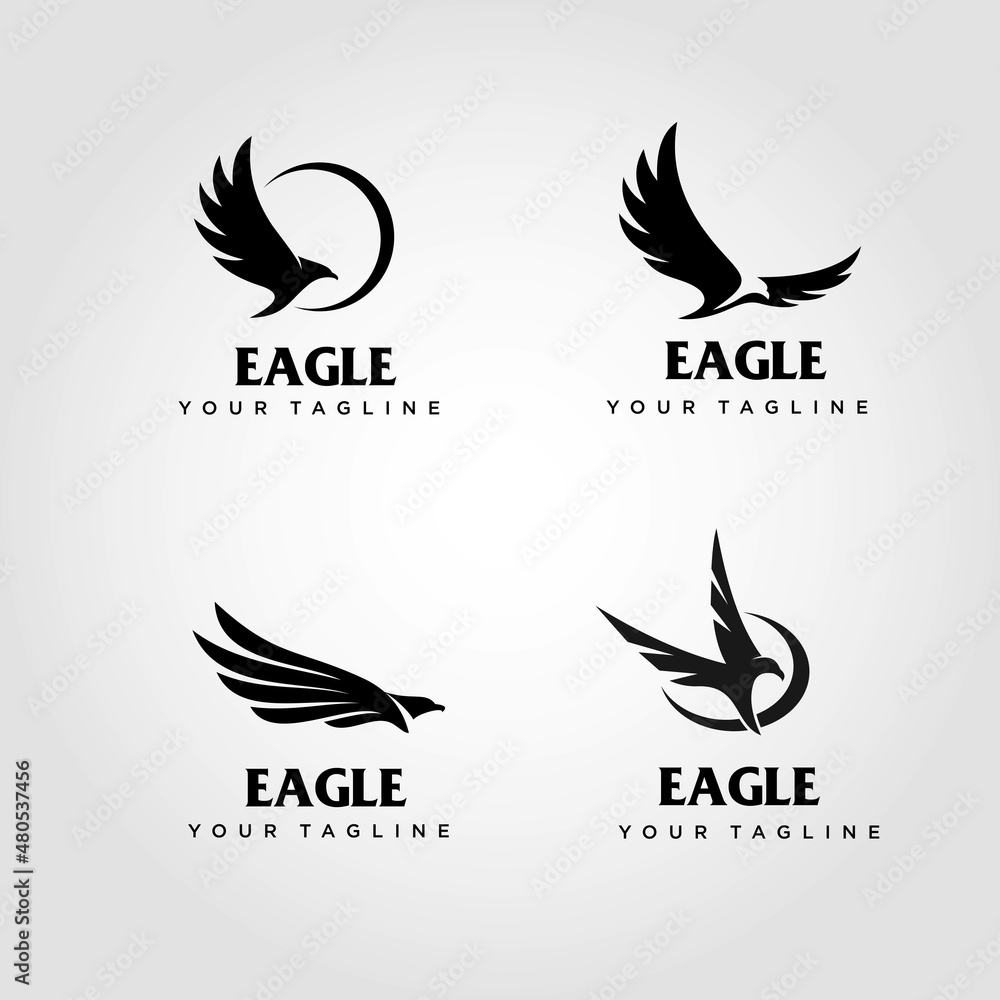 Eagle logo design vector. Suitable for your business logo