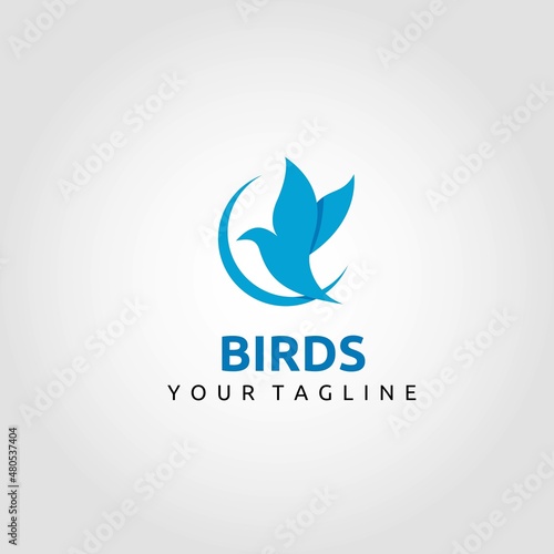 Birds logo design vector. Suitable for your business logo