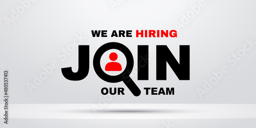We are hiring, join our team illustration