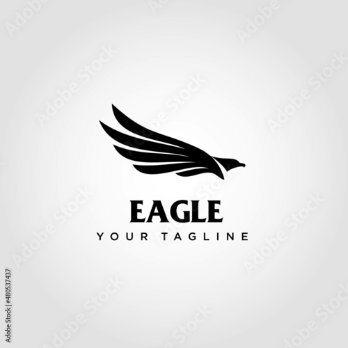 Eagle logo design vector. Suitable for your business logo