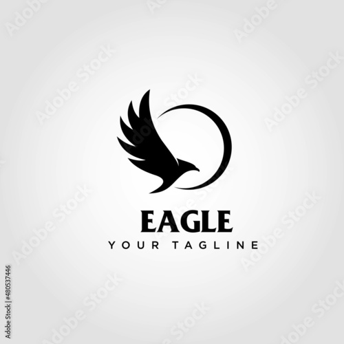 Eagle logo design vector. Suitable for your business logo