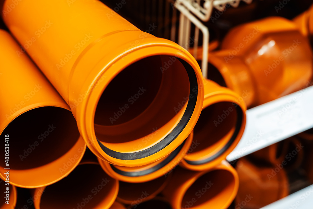 Low pressure polypropylene pipes for sewerage system installation