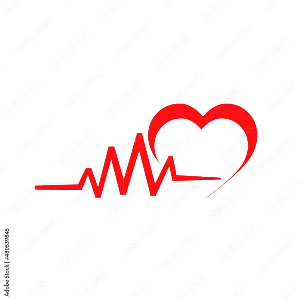 Cardiology logo vector design.
