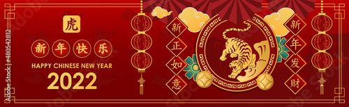 Happy Chinese new year Tiger vector