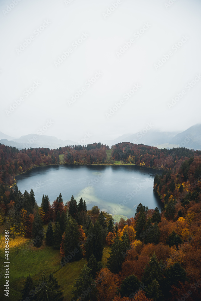 Freibergsee See in den Allgäuer Alpen bei Oberstdorf Bayern Deutschland 