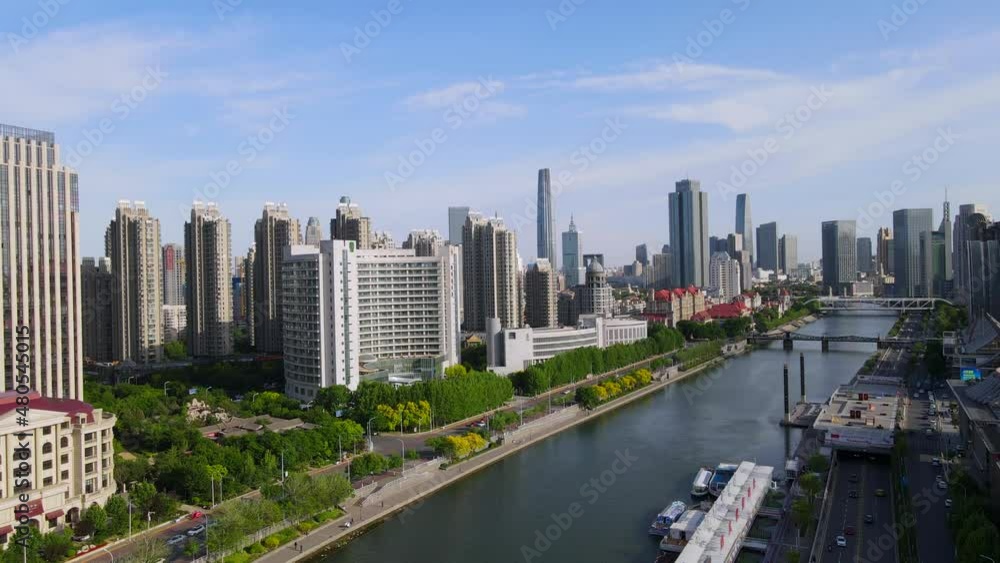 aerial photography tianjin city skyline aerial photography tianjin city skyline