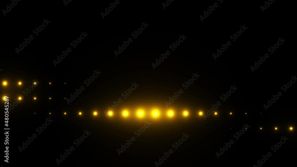 Lights Flashing Animation. The looped animations with glow and lens effects. Looped animation
