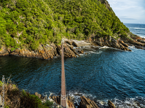 The Storms River Suspension Bridge in the Tsitsikamma National Park  Garden Route South Africa