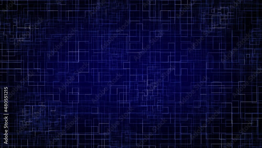Blue Geometric Circuit Loop Fast Animation Background Blue Geometric Circuit Loop Fast Animation Background