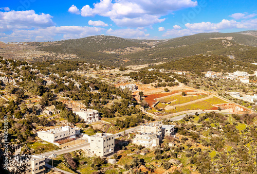 Aerial view of Ajlun photo