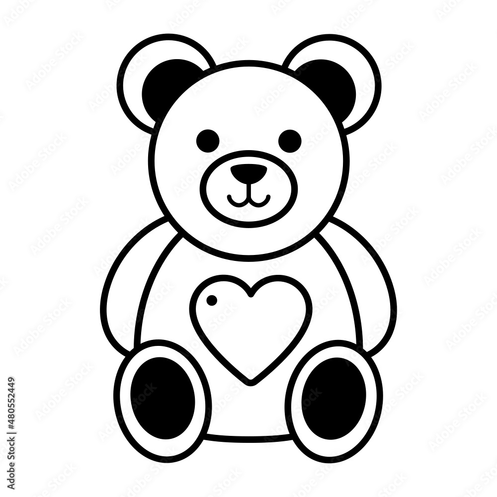 Teddy Bear Love and Romance Symbol, Stuff Toys Concept Vector Icon Design, Valentines Day Sign, Toddler Gift Idea, Valentines Day Sign, fascination and glamour stock illustration Teddy Bear Love and Romance Symbol, Stuff Toys Concept Vector Icon Design, Valentines Day Sign, Toddler Gift Idea, Valentines Day Sign, fascination and glamour stock illustration