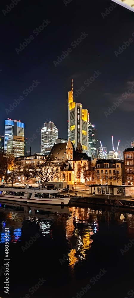 Fototapeta premium Frankfurt at night