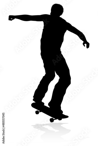 Silhouette Skater Skateboarder