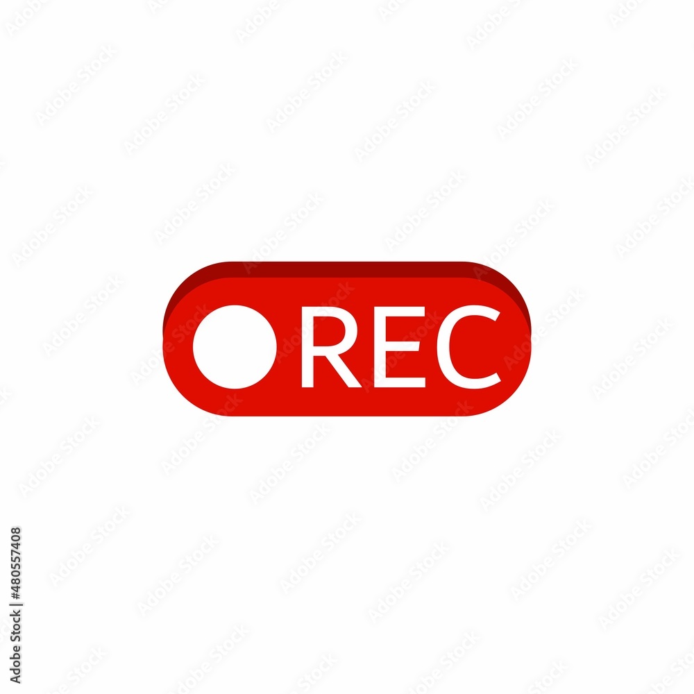 Recording sign. Vector illustration for graphic design, Web, UI, app. Recording sign. Vector illustration for graphic design, Web, UI, app.