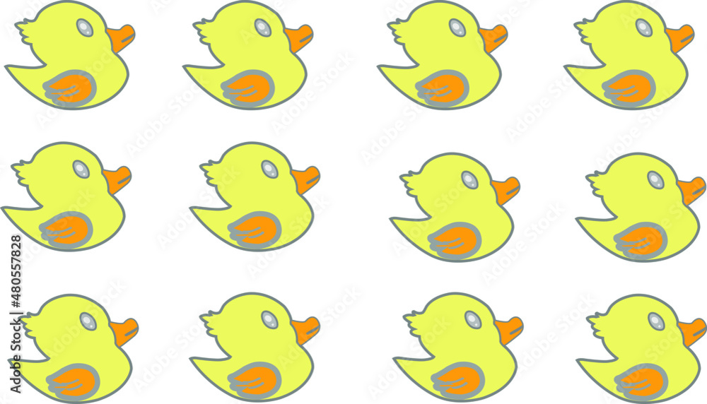 little ducks isolated on white background little ducks isolated on white background