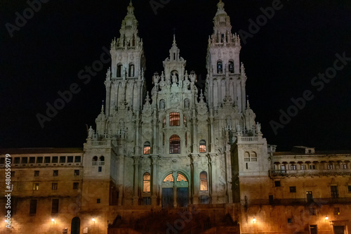 Catedral de Santiago de Compostela en la plaza del Obradoiro, Galicia