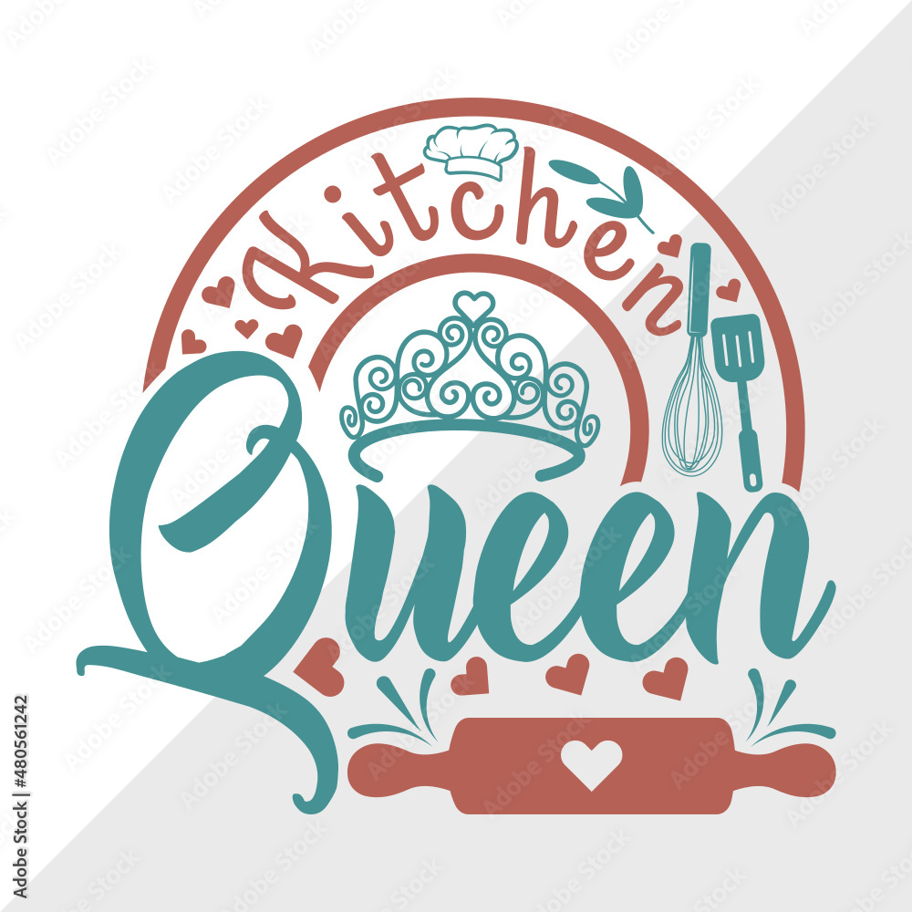 Kitchen Queen SVG Cut File | Queen Svg | Rolling Pin Svg | Baking Queen ...