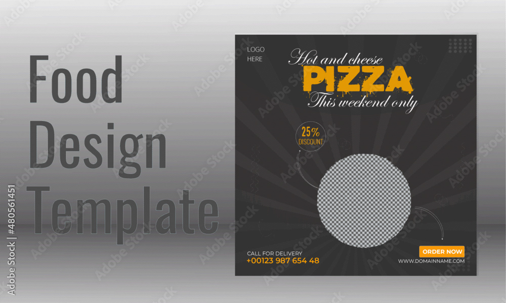 Obraz premium Unique Simple Food Design Template