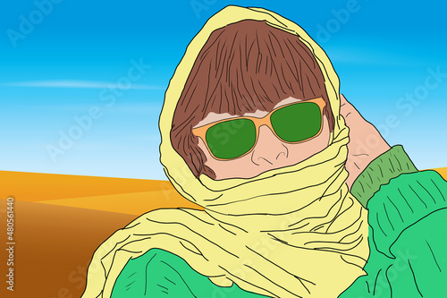 Chica en el desierto © coasmans