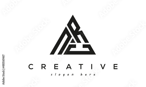 NRC creative tringle three letters logo design photo