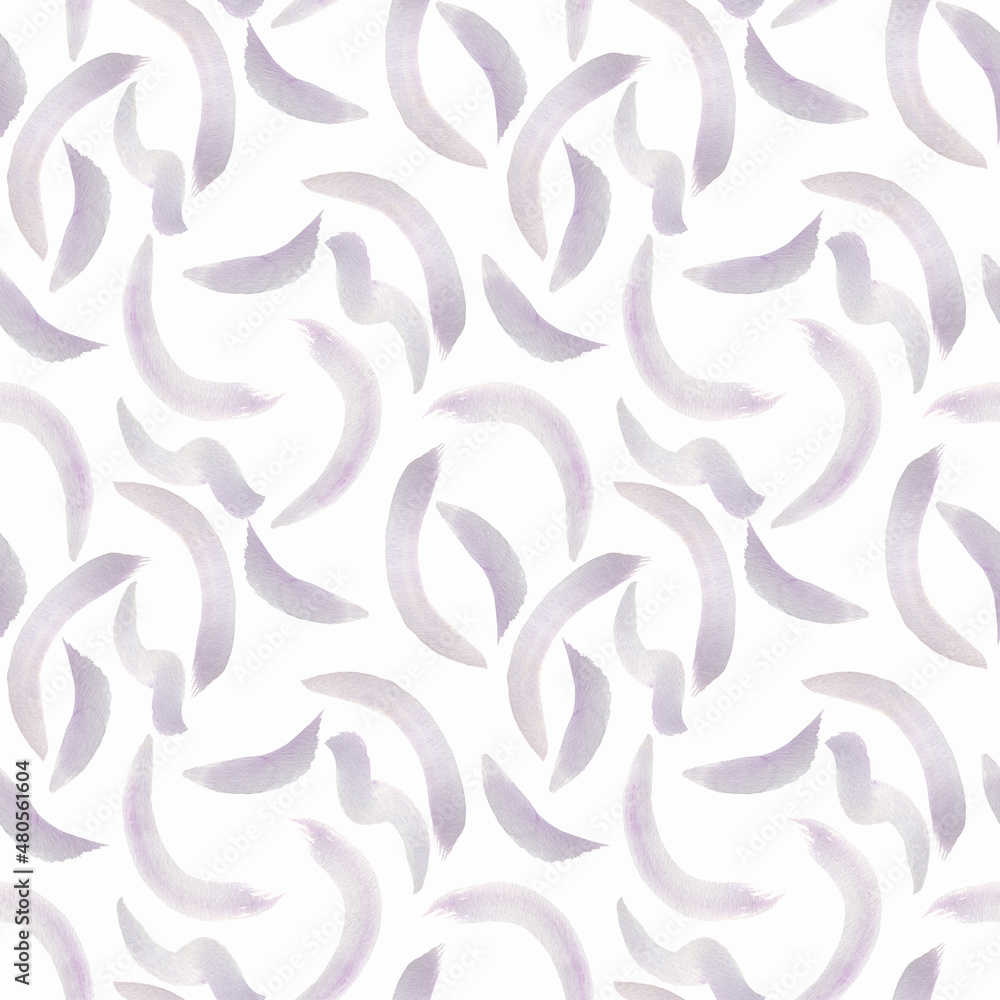 Watercolor painting abstract seamless pattern  with pastel colors.