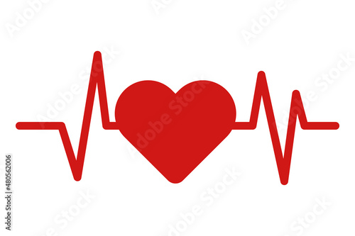 ハートビートのアイコン。ハートマーク。