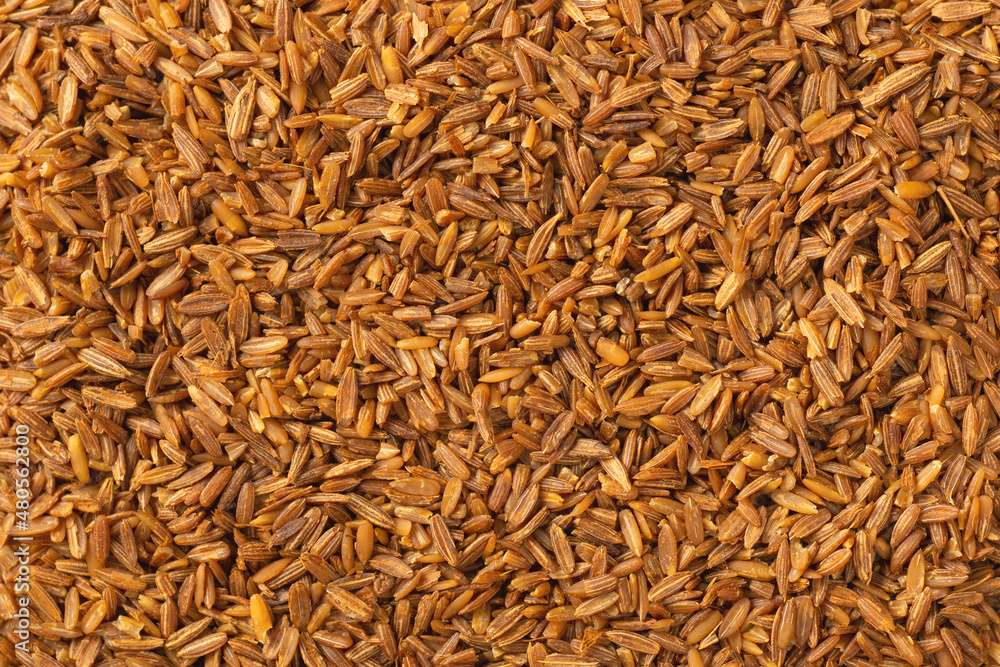 Full frame food backgroud of roasted cumin seeds, top view Full frame food backgroud of roasted cumin seeds, top view
