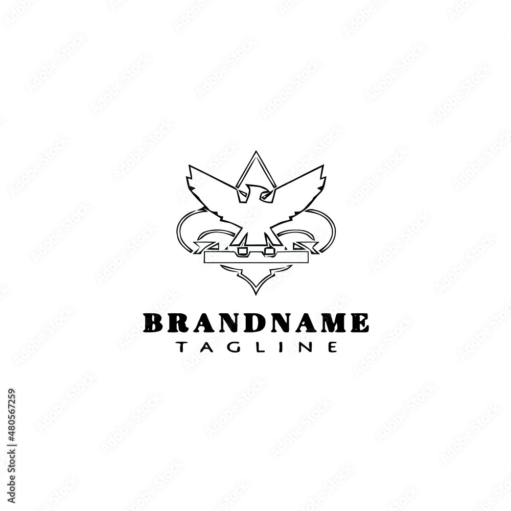 eagle symbol logo cartoon icon design template black isolated vector illustration eagle symbol logo cartoon icon design template black isolated vector illustration