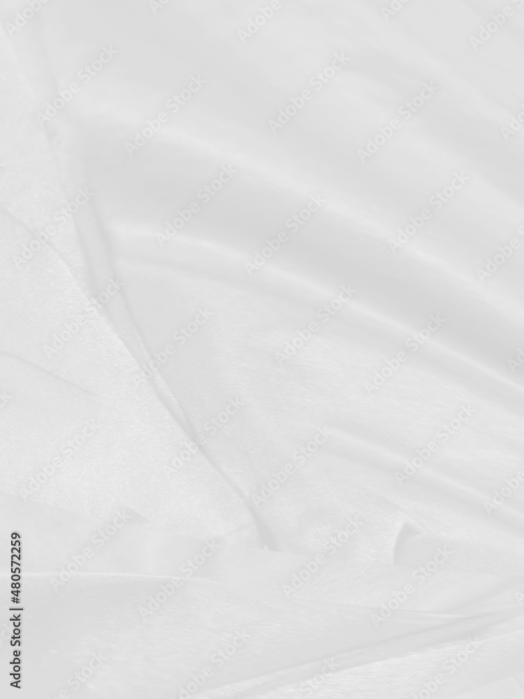 vertical beautiful Clean fashion woven soft fabric abstract smooth curve shape decorative textile white background