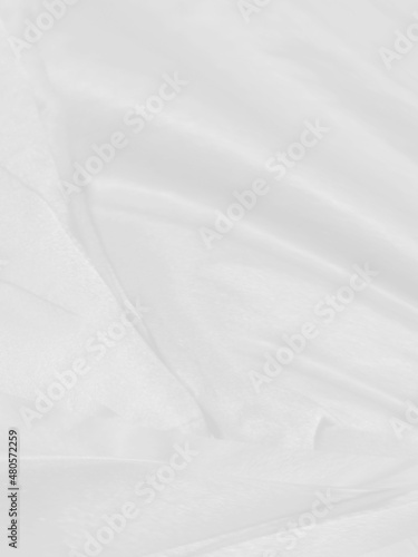 vertical beautiful Clean fashion woven soft fabric abstract smooth curve shape decorative textile white background