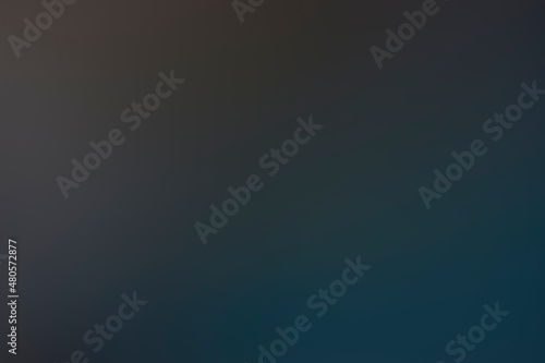 Abstract smooth dark gradient background from cool aqua blue to warm brown grey. Can be used for a business report, website, digital, template, wallpaper, etc.
