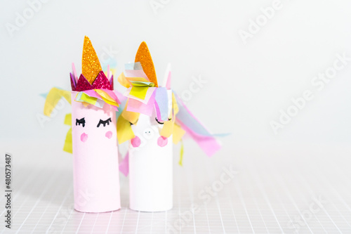 Toilet paper roll crafts unicorn