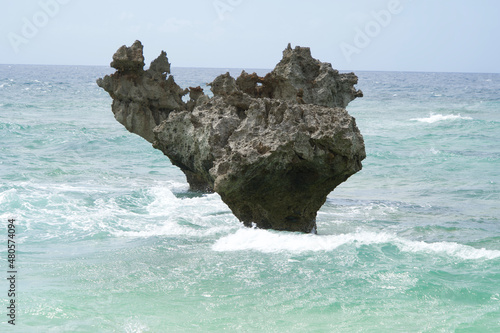 The Heart Rock and blue water.