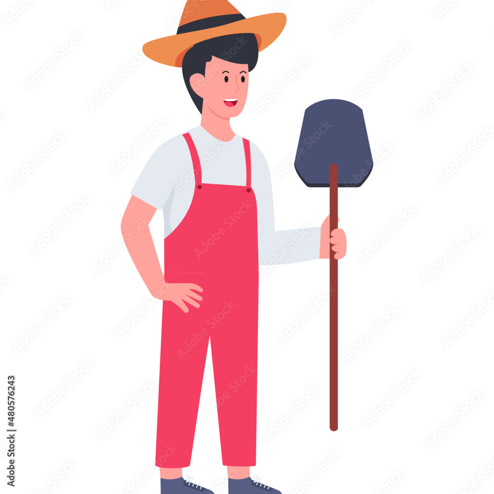 An icon design of gardener An icon design of gardener