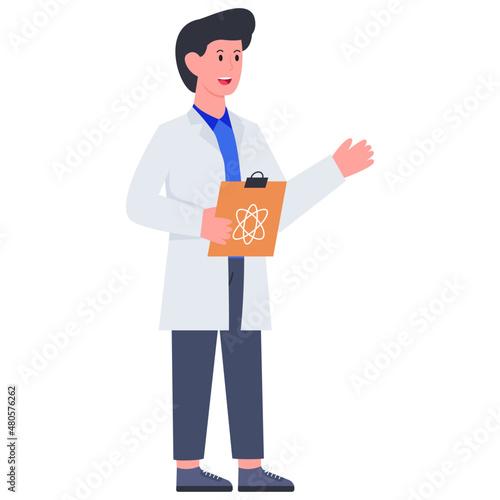 Premium download icon of scientist