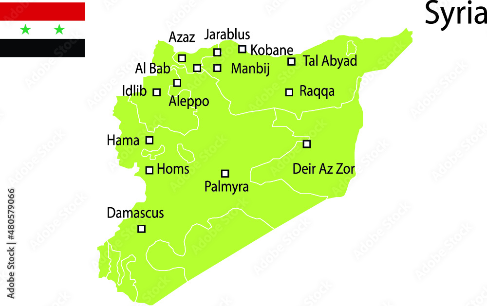 Obraz premium syria map