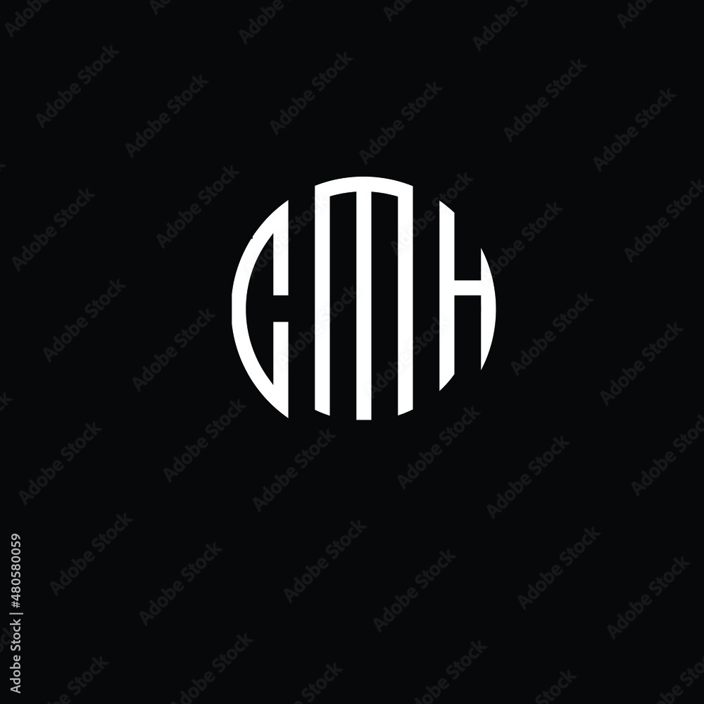 Title: CMH Letter logo design with a circular shape vector in illustration. Title: CMH Letter logo design with a circular shape vector in illustration.