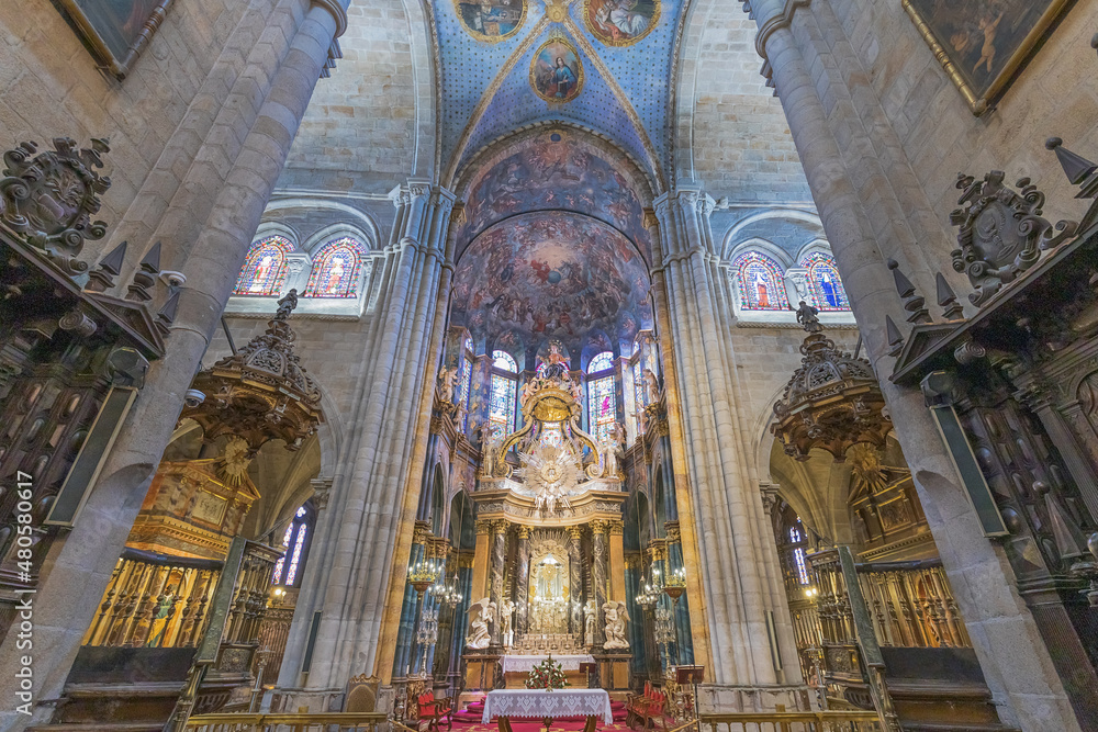 Lugo Cathedral Interior, Galicia, Spain