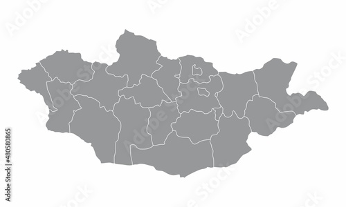 Mongolia administrative map