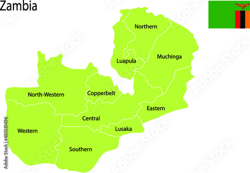 zambiya map photo
