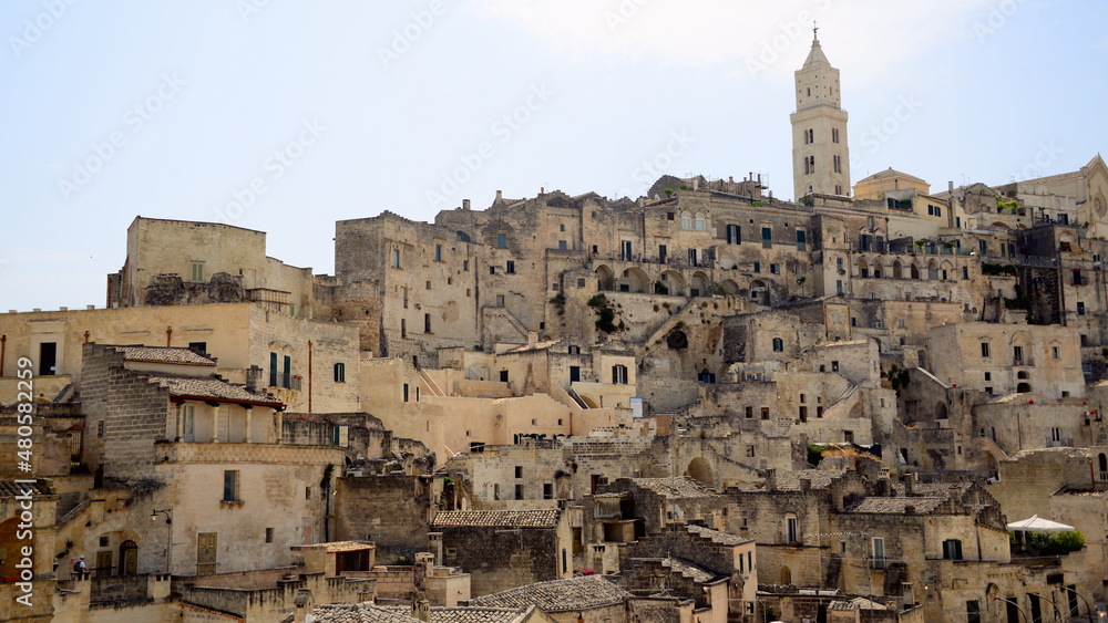 ITALY-Matera is a city located on a rocky outcrop in Basilicata, in Southern Italy. It includes the Sassi area, a complex of Cave Houses carved into the mountain