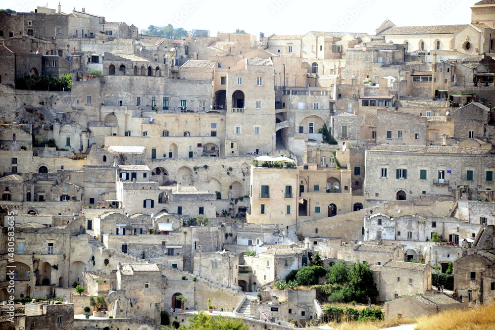 ITALY-Matera is a city located on a rocky outcrop in Basilicata, in Southern Italy. It includes the Sassi area, a complex of Cave Houses carved into the mountain